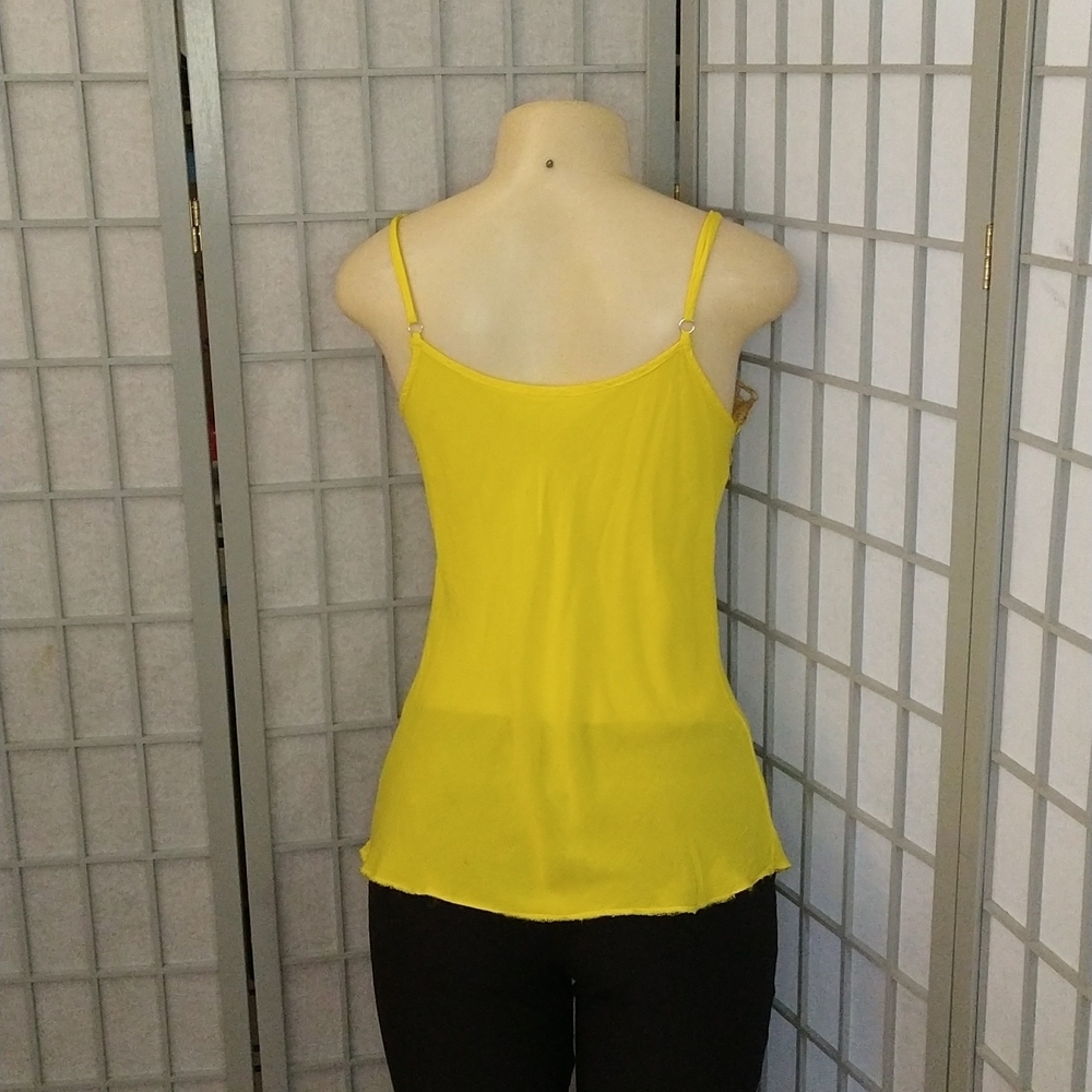 **Yellow spaghetti strap blouse** - Picture 4 of 6